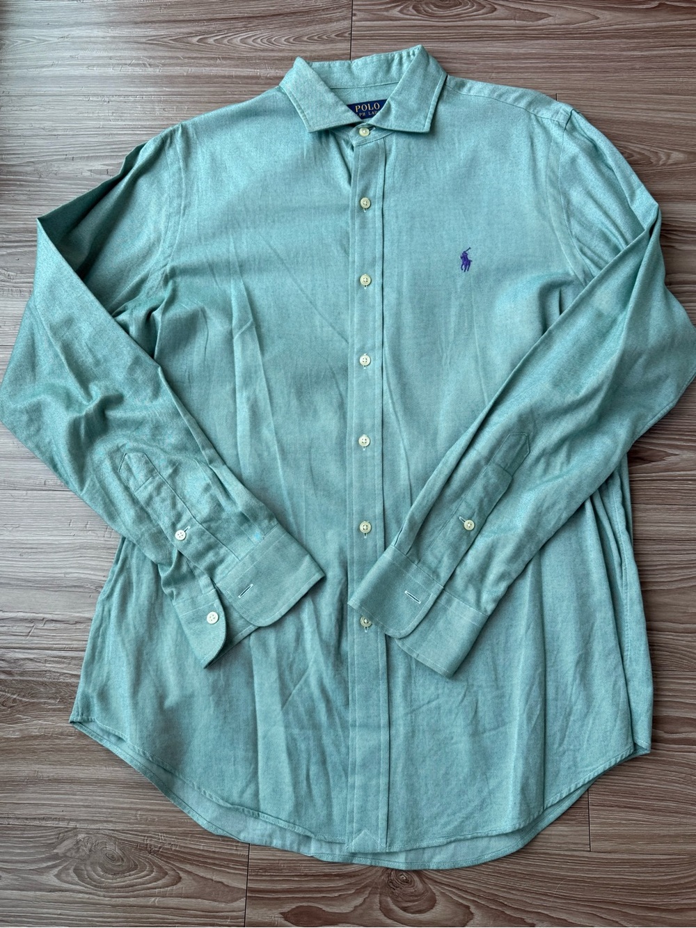 Ralph Lauren Men’s Green Polo Button-Down Shirt - Medium